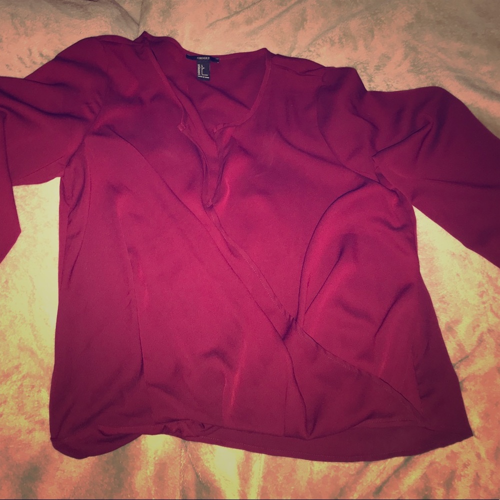 Forever 21 V- Neck wrap shirt